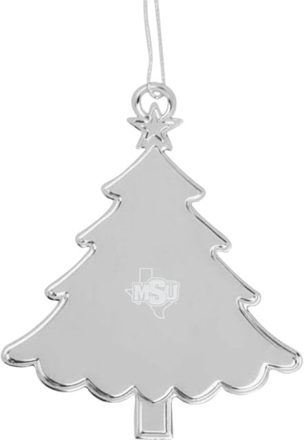 Midwestern State Tree Ornament MSU Logo Engraved - ONLINE ONLY