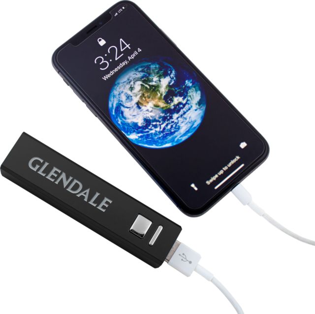 Glendale CC Aluminum Power Bank Glendale Wordmark Engraved - ONLINE ONLY