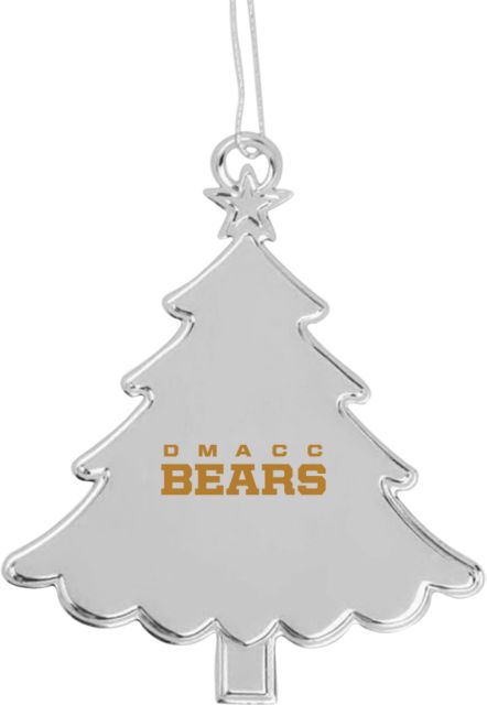 Des Moines Tree Ornament DMACC Bears Wordmark Engraved - ONLINE ONLY