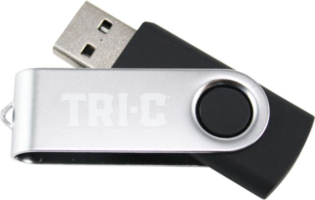 Cuyahoga CC USB Mini Pen Drive 8G Tri-C Wordmark Engraved - ONLINE ONLY