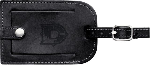 Dine College Millennium Leather Luggage Tag Letter Mark Engraved - ONLINE ONLY