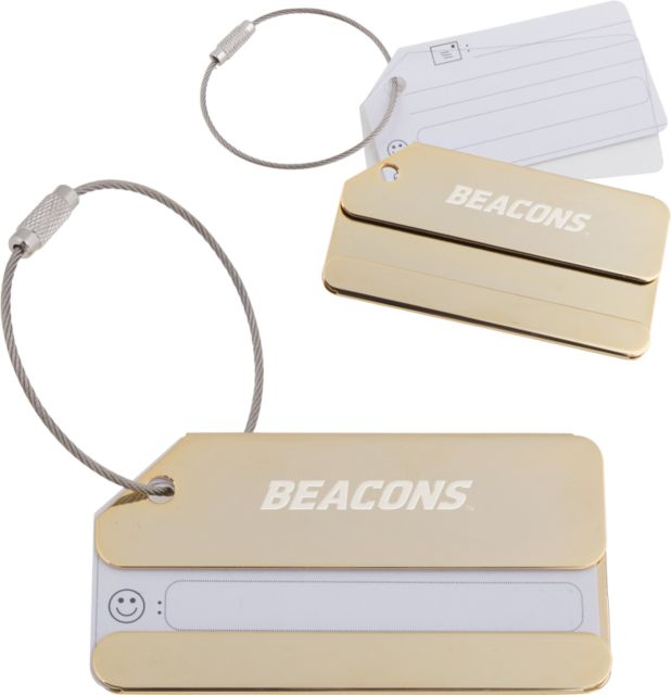 UMass Boston Luggage Tag Beacons Flat Engraved - ONLINE ONLY