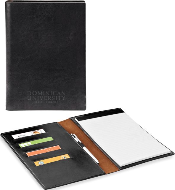 Dominican Fabrizio Padfolio Dominican University of Califonia - Primary Word Mark Engraved - ONLINE ONLY
