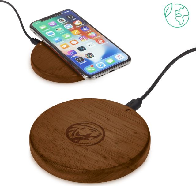 Bemidji State Bora Wooden Wireless Charging Pad BSU Beaver Mark Engraved - ONLINE ONLY