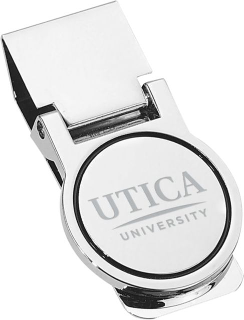 Utica Round Money Clip Utica University Insitiutional Wordmark Engraved - ONLINE ONLY