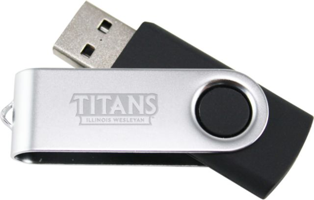 Illinois Wesleyan USB Mini Pen Drive 8G Titans Wordmark Engraved - ONLINE ONLY