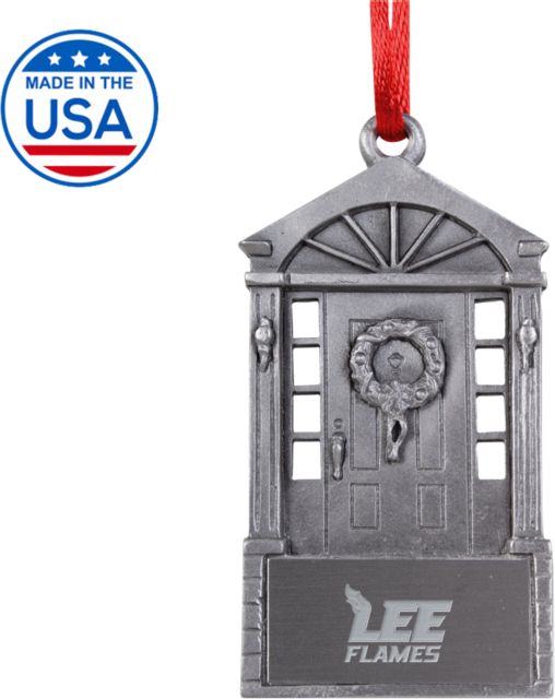Lee University Front Door Ornament Lee Flames  Engraved - ONLINE ONLY
