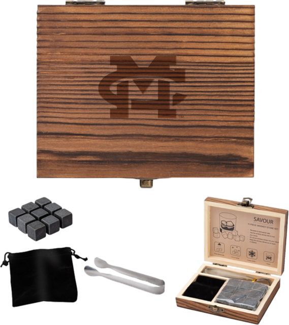Mississippi College 11 Piece Whiskey Stone Set MC University Mark Engraved - ONLINE ONLY