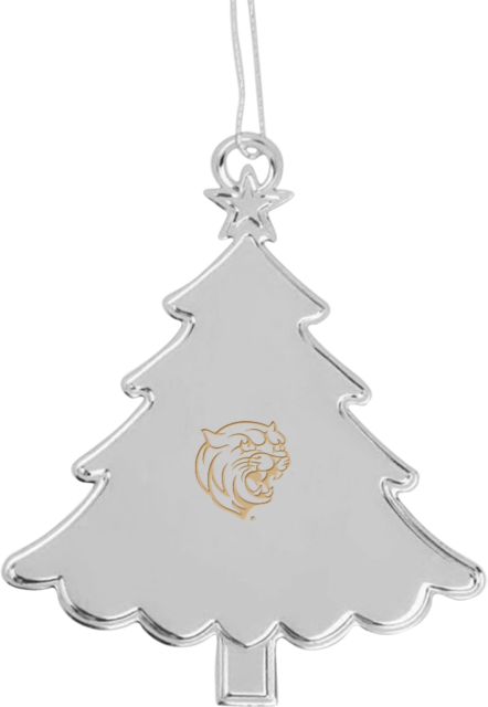 Johnson & Wales Tree Ornament Cat Head Engraved - ONLINE ONLY