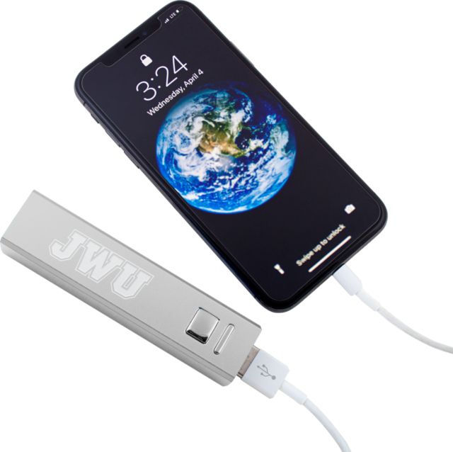 Johnson & Wales Aluminum Power Bank JWU Engraved - ONLINE ONLY