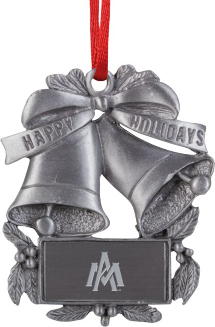 Arkansas Monticello Holiday Bells Ornament Primary Mark Engraved - ONLINE ONLY