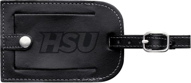 Hardin Simmons Millennium Leather Luggage Tag HSU Engraved - ONLINE ONLY
