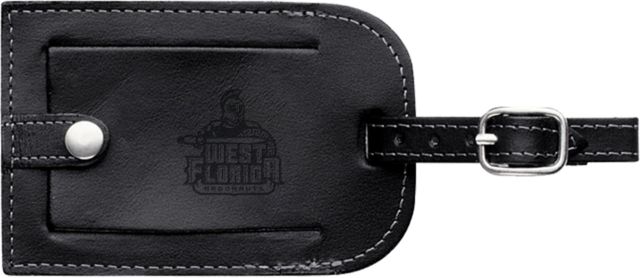 West Florida Millennium Leather Luggage Tag West Florida Argonauts Engraved - ONLINE ONLY
