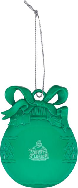 West Florida Bulb Ornament West Florida Argonauts Engraved - ONLINE ONLY