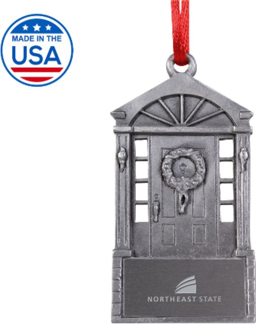 Northeast State Front Door Ornament Northeast State with Icon Stacked Engraved - ONLINE ONLY