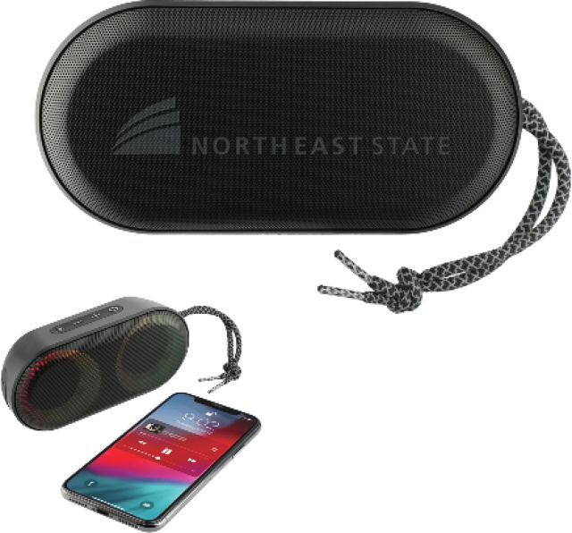 Northeast State Zedd Outdoor Speaker with RGB Lights Northeast State with Icon Flat Engraved - ONLINE ONLY