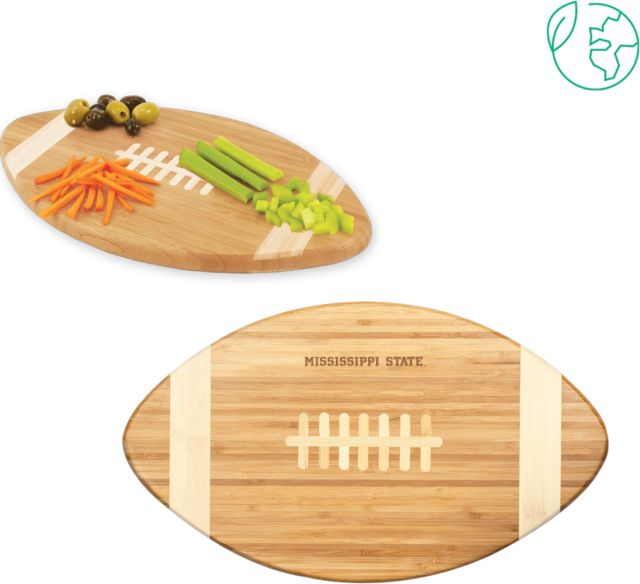 Mississippi State Touchdown Football Cutting Board Mississippi State Flat Word Mark Engraved