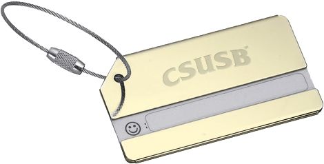 Cal State San Bernardino Luggage Tag CSUSB Engraved - ONLINE ONLY
