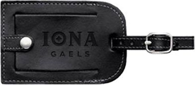 Iona Millennium Leather Luggage Tag Official Logo Engraved - ONLINE ONLY