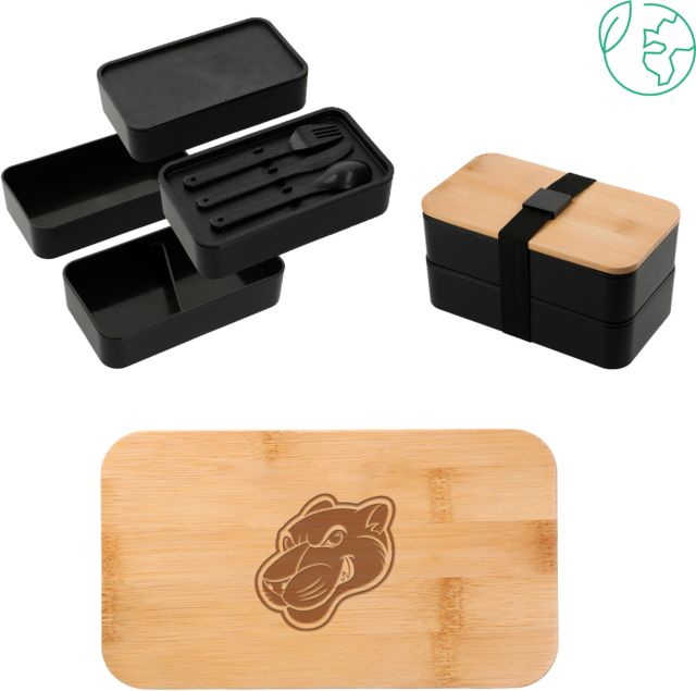 Virginia CC System Stackable Bamboo Fiber Bento Box Southside Virginia Community College Mascot Engraved - ONLINE ONLY