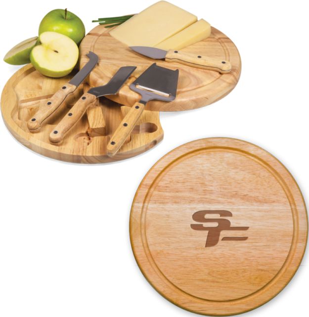 South Florida State 10.2 Inch Circo Cheese Board Set Primary Mark Engraved - ONLINE ONLY