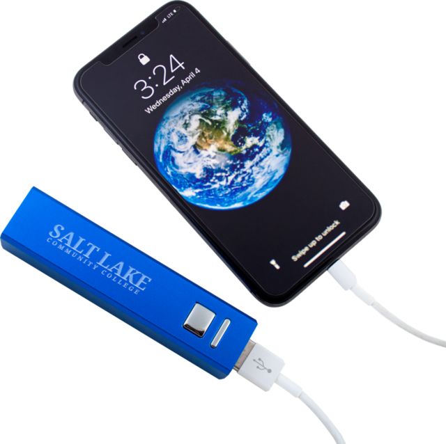 Salt Lake Community Aluminum Power Bank Wordmark Engraved - ONLINE ONLY