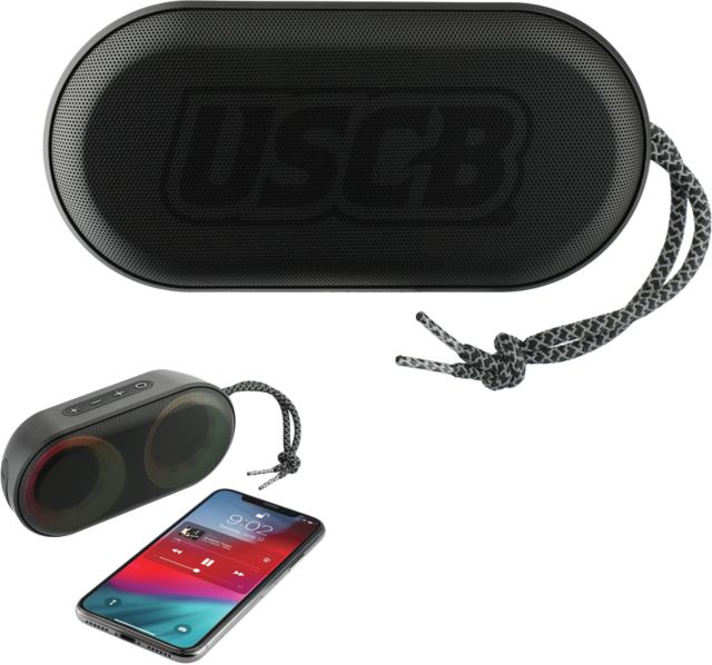 South Carolina Beaufort Zedd Outdoor Speaker with RGB Lights USCB Athletics Wordmark Engraved - ONLINE ONLY