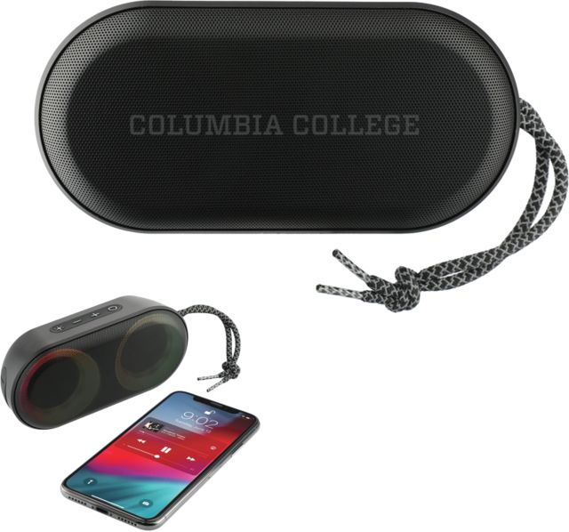 Columbia College (SC) Zedd Outdoor Speaker with RGB Lights Flat Word-mark Engraved - ONLINE ONLY