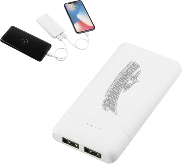 MSU Denver Tilt High Density 5000 mAh Power Bank Primary Mark Engraved