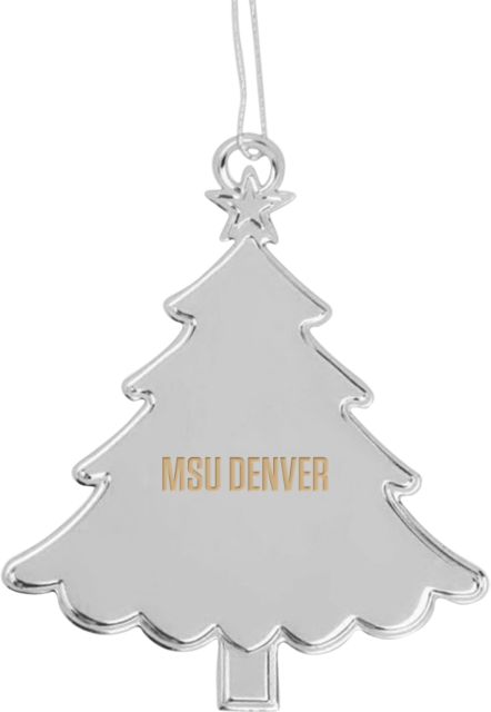 MSU Denver Tree Ornament MSU Denver Flat Engraved