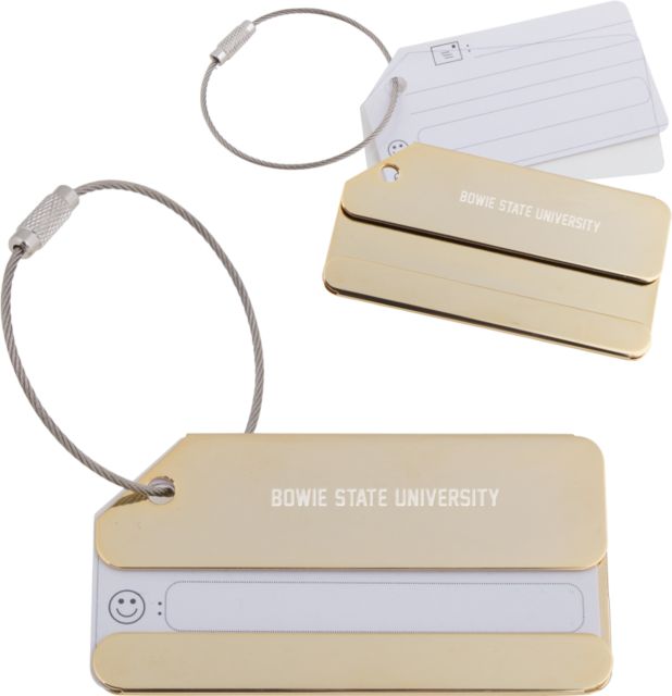 Bowie State Luggage Tag Bowie State University Flat - ONLINE ONLY