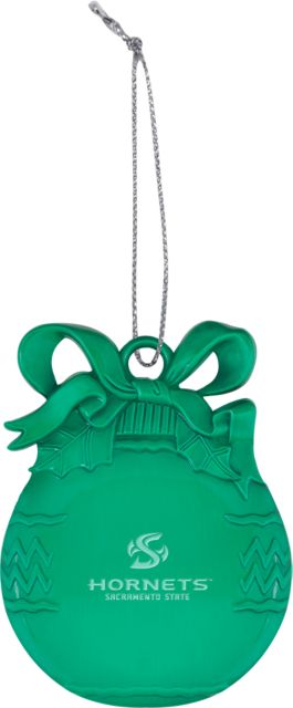 Sacramento State Bulb Ornament Official Logo Engraved - ONLINE ONLY