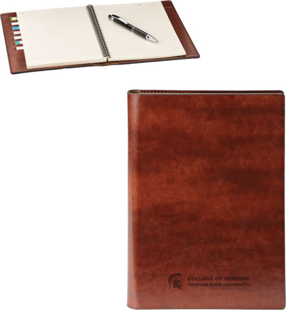 Michigan State Fabrizio Hard Cover Journal MSU College of Nursing Engraved - ONLINE ONLY