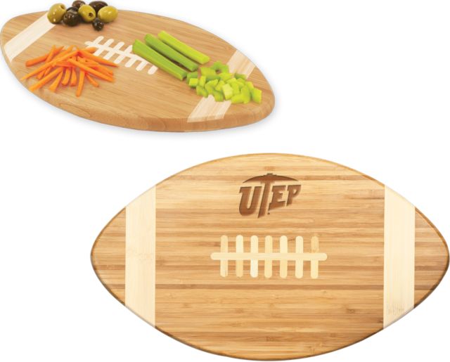 UTEP Touchdown Football Cutting Board Primary University Mark  Engraved - ONLINE ONLY