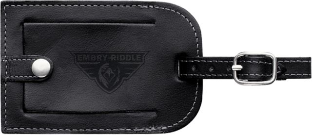 Embry Riddle Prescott Millennium Leather Luggage Tag Athletic Mark Engraved - ONLINE ONLY