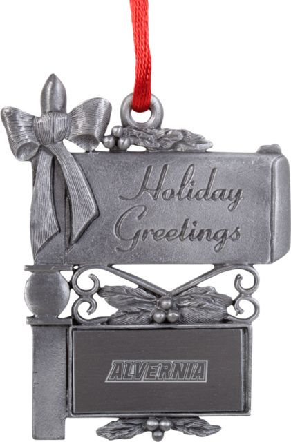 Alvernia Mail Box Ornament Alvernia Wordmark Engraved - ONLINE ONLY