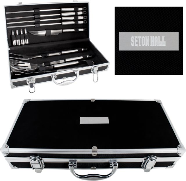 Seton Hall Grill Master Set Seton Hall Wordmark Engraved - ONLINE ONLY