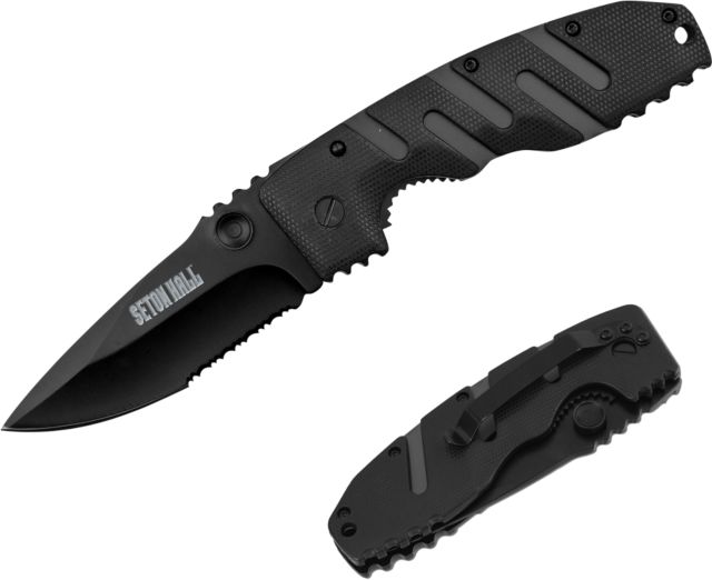 Seton Hall Carbine Tactical Knife Pirates Wordmark Engraved - ONLINE ONLY