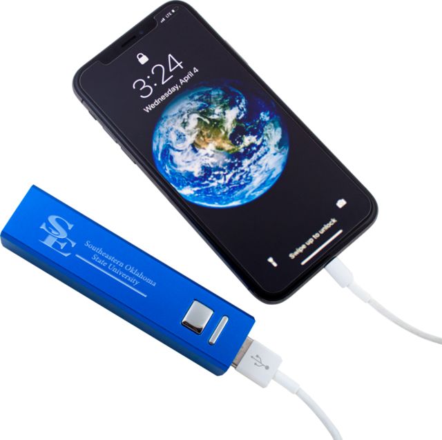 Southeastern Oklahoma State Aluminum Power Bank Southeastern Oklahoma State University Flat Engraved - ONLINE ONLY