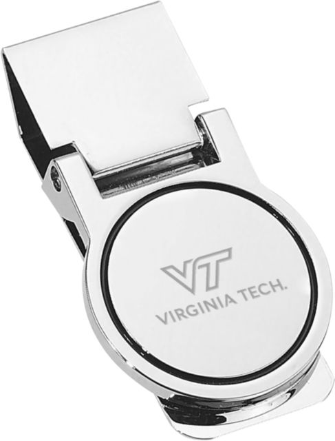 Virginia Tech Round Money Clip Primary Institutional Mark Engraved - ONLINE ONLY