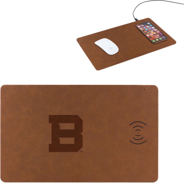 St Bonaventure Wireless Charging Mouse Pad St Bonaventure Secondary Mascot Mark Engraved - ONLINE ONLY