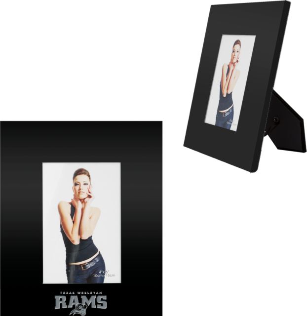 Texas Wesleyan Metal 4 x 6 Photo Frame Primary Mark  Engraved - ONLINE ONLY