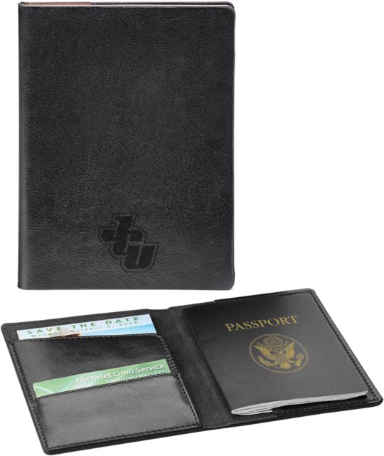 John Carroll Fabrizio RFID Passport Holder JCU Engraved - ONLINE ONLY