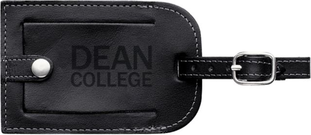 Dean College Millennium Leather Luggage Tag Primary Mark  Engraved - ONLINE ONLY