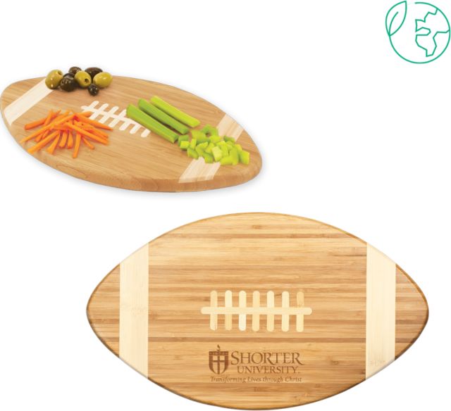 Shorter Univ Touchdown Football Cutting Board Shorter University Wordmark Engraved - ONLINE ONLY