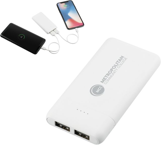 Metropolitan Penn Valley Tilt High Density 5000 mAh Power Bank Metropolitan Community College Engraved - ONLINE ONLY