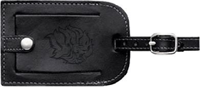 Arkansas Pine Bluff Millennium Leather Luggage Tag Golden Lion Head Engraved - ONLINE ONLY