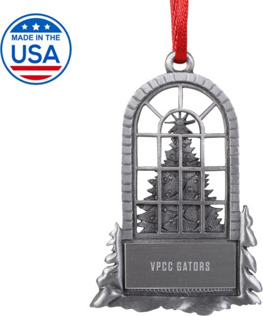 Virginia Peninsula Tree in Window Ornament VPCC Gators Engraved - ONLINE ONLY