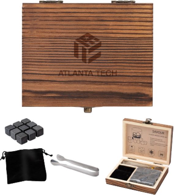 Atlanta Tech College 11 Piece Whiskey Stone Set Atlanta Tech Engraved - ONLINE ONLY