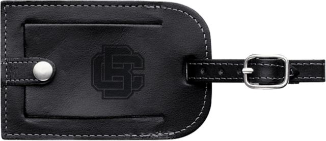 Bethune Cookman Millennium Leather Luggage Tag Primary Mark  Engraved - ONLINE ONLY